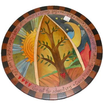 Heart Tree Abstract Lazy Susan