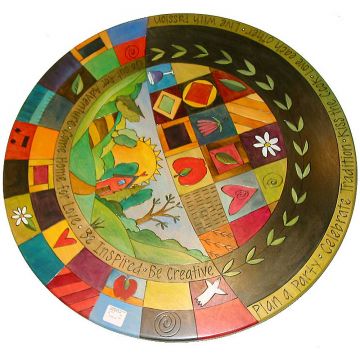 Home Sunset Abstract Lazy Susan