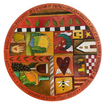 Quilted Food & Wine Lazy Susan