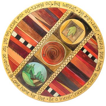 Stripes Abstract Lazy Susan