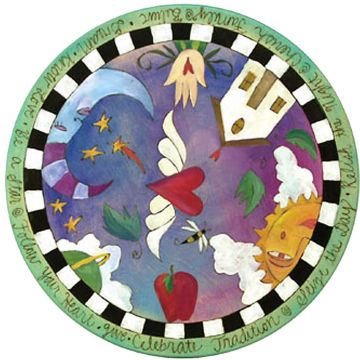 Winged Heart Abstract Lazy Susan