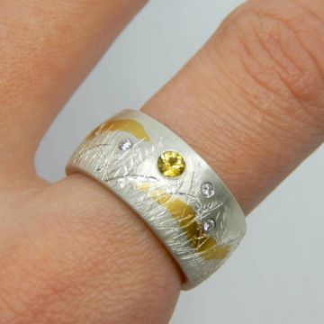 Meadow Grass Firefly Ring