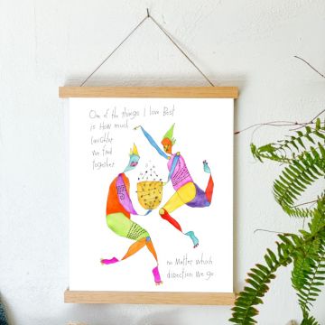 Hanging Wood Magnetic Frame