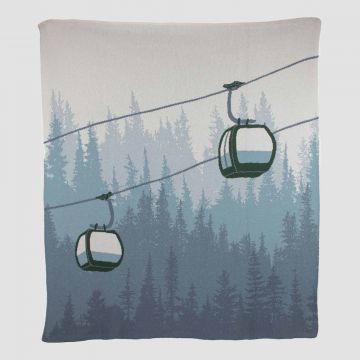 Gondola Alpine Throw Blanket