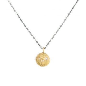 Petite Gold Double Moon Necklace