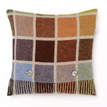 Multi Block Beige Pillow