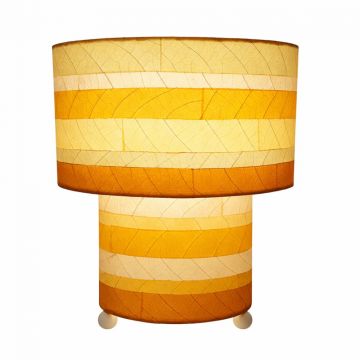 Striped Leaf Table Lamp - PREORDER ONLY