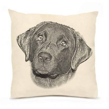 Black Lab Pillow #1