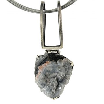 Sparkling Crystal Geode Necklace