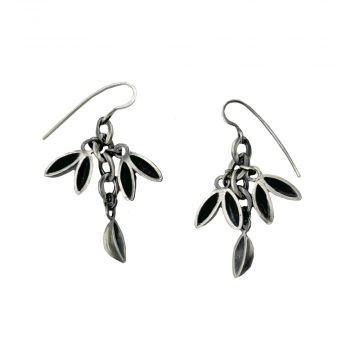 Matte Sterling Silver Pods Earrings