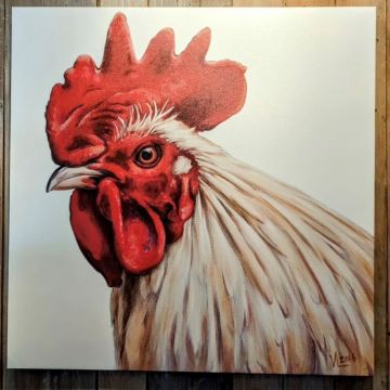 Jeff - White Series 30"x30" Canvas