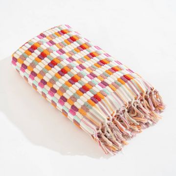 Multi Pink Lokum Turkish Bath Towel