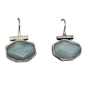 Blue Lace Agate Earrings