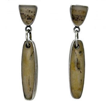 Sandstone & Montana Agate Earrings
