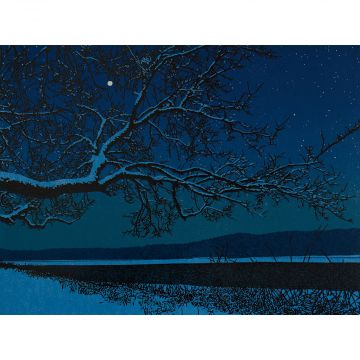 Lapis Moon 9x12 - Matted