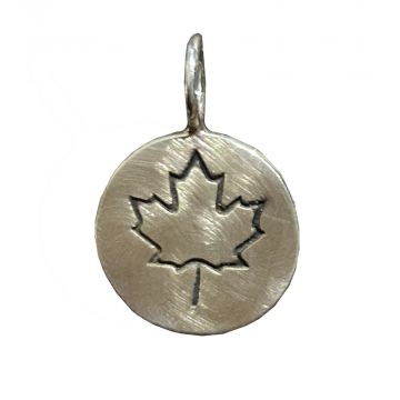 Maple Leaf Outline Charm
