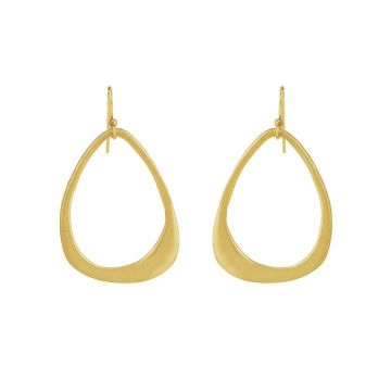 Gold Open Drop Earrings
