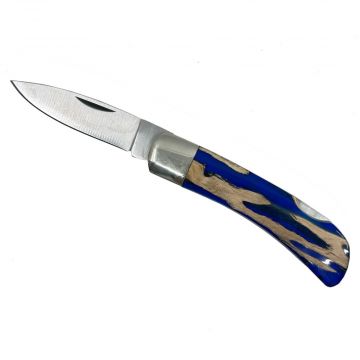 Cholla & Blue Epoxy 3" Lockback Knife