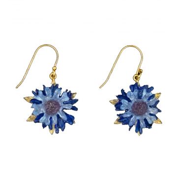 Cornflower Wire Earrings