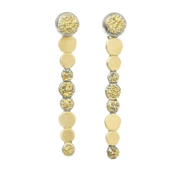 Tiny Gold Drop Dot Post Earrings