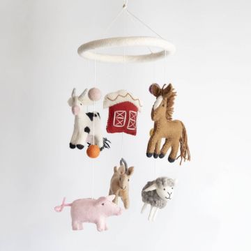 Barn & Farm Animals Baby Mobile