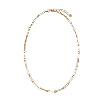 Charm Necklace Gold Links