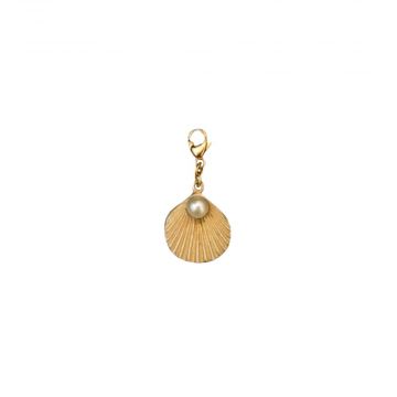 Pearl Sea Scallop Charm