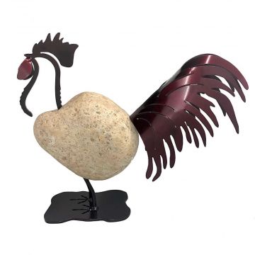 Stone & Metal Red Rooster - SOLD OUT