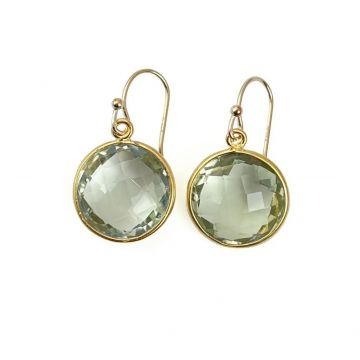 Green Amethyst Earrings