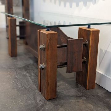 Steel I-Beam Coffee Table