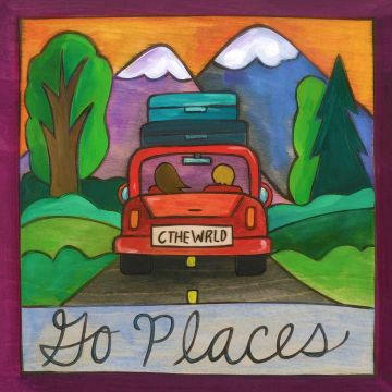 Road Trippin' Plaque 6"x6"