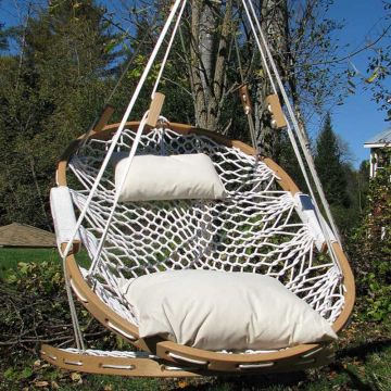 Hanging Hammock Chair Swing  Hammock Chair with Foot Rest