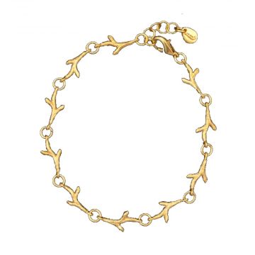 Charm Bracelet Gold Twigs