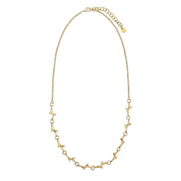 Charm Necklace Gold Twigs