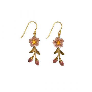 Peach Blossom Dainty Earrings