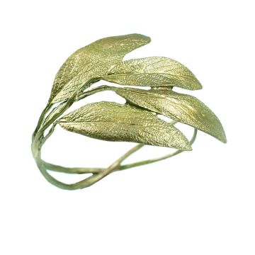Sage Leaf Cuff Bracelet