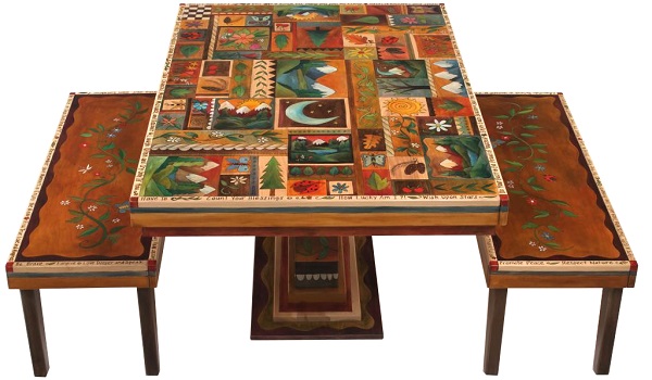 Custom Sticks Table and Benches