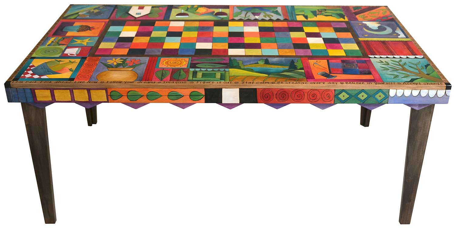 Colorful Checkerboard Table