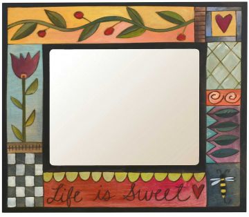 Life is Sweet Black Border