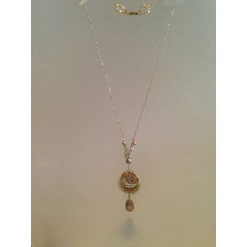 Soft Metal Lace Necklace