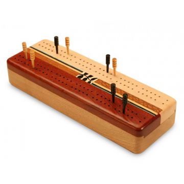 Cherry Cribbage Board Vine Top and Cards
