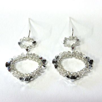 Double Drop Crystal Earrings