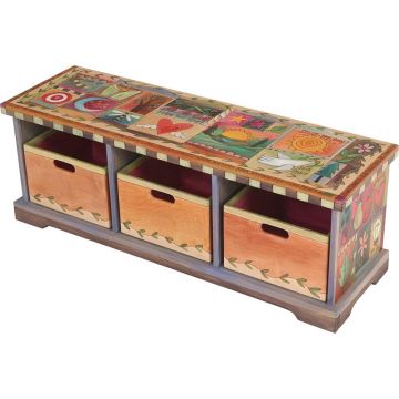 Storage Bench with Vine