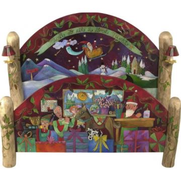 Sticks Queen-Bed with Lights