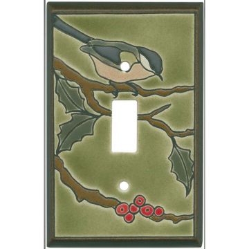 Chickadee on Branch Switch Plate