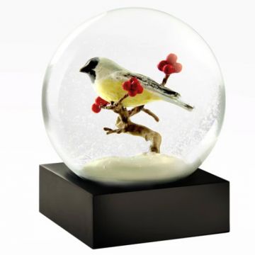 Chickadee Snow Globe