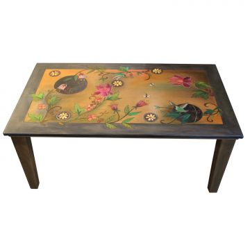 Coffee Table with Floral Design