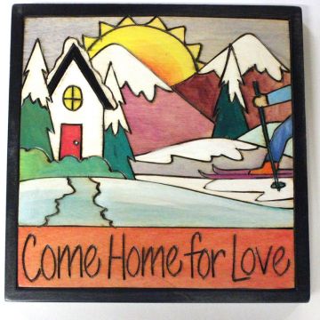 Come Home For Love Winter Plaque