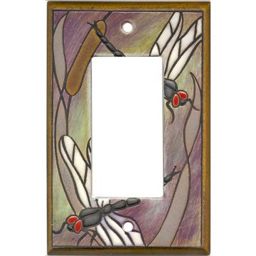 Dragonfly Bulrush Switch Plate