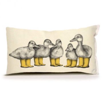 Ducks with Boots Pillow